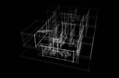 Modern bina çizimi, mimari çizim