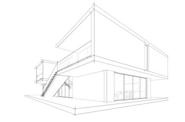 Modern bina çizimi, mimari çizim