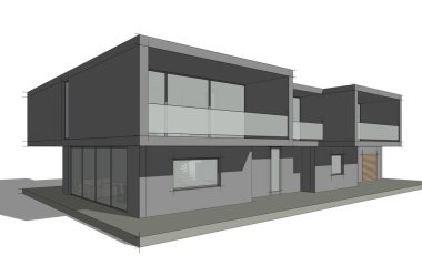 Modern bina çizimi, mimari çizim