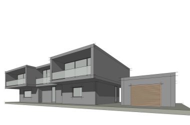 Modern bina çizimi, mimari çizim