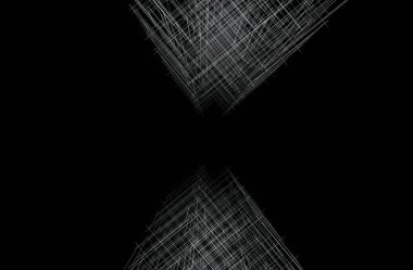 Soyut geometrik mimari arkaplan, 3 boyutlu illüstrasyon       