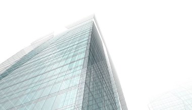 Mimari Bina 3D illüstrasyon, 3D görüntüleme