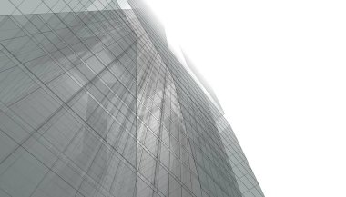 Mimari Bina 3D illüstrasyon, 3D görüntüleme