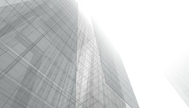 Mimari Bina 3D illüstrasyon, 3D görüntüleme