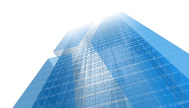 Mimari Bina 3D illüstrasyon, 3D görüntüleme