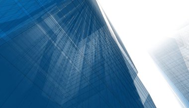 Mimari Bina 3D illüstrasyon, 3D görüntüleme