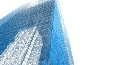 Mimari Bina 3D illüstrasyon, 3D görüntüleme