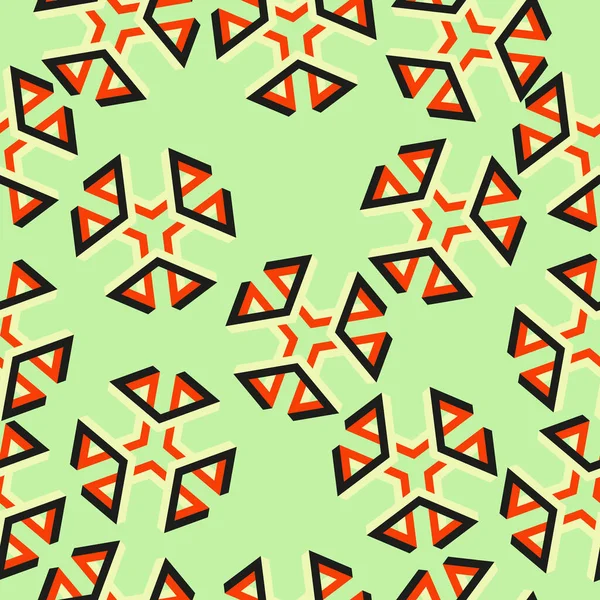 Αδύνατα Σχήματα Τριπλό Τετράγωνο Χωρίς Ραφή Μοτίβο Οπτική Ψευδαίσθηση Εικονογράφηση — Διανυσματικό Αρχείο