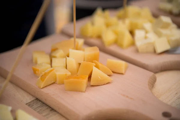 Sert Peynir Festivali Peynir Markette Yapımı Peynir Peynir Süt Ürünü — Stok fotoğraf