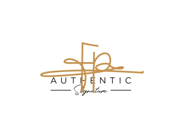 Signature Logo Template Vector — Vettoriale Stock