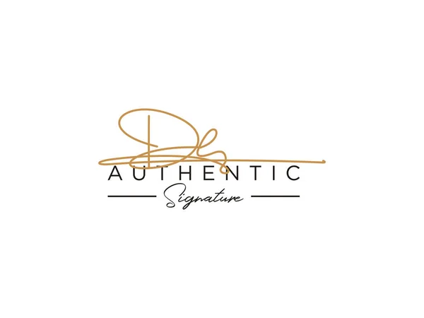 stock vector DE Signature Logo Template Vector.