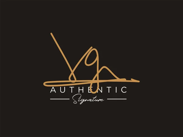 Signatur Logotyp Mall Vector — Stock vektor