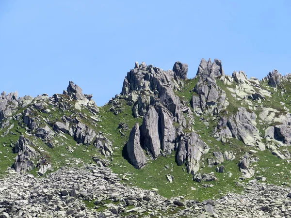 Rocks Stones Summer Swiss Alpine Environment Gotthard Pass Gotthardpass Mountain — Photo