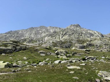 St. Gotthard Geçidi (Gotthard Geçidi), Airolo - Ticino Kantonu (Tessin), İsviçre (Schweiz)