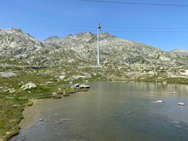 St. Gotthard Geçidi (Gotthard Geçidi), Airolo - Ticino Kantonu (Tessin), İsviçre (Schweiz)