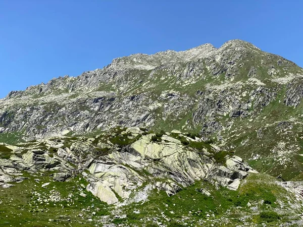 Monte Prosa Pico 2737 Macizo Los Alpes Suizos Zona Montaña —  Fotos de Stock