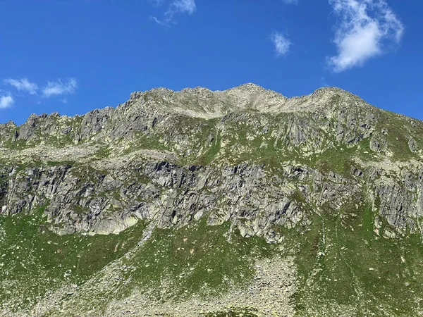 Monte Prosa Pico 2737 Macizo Los Alpes Suizos Zona Montaña — Foto de Stock