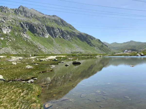 Atmosfera Estiva Sui Laghi Senza Nome Dell Area Alpina Svizzera — Foto Stock