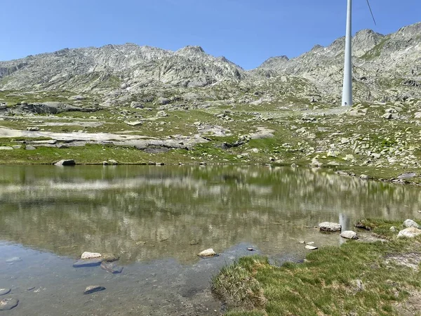Ambiente Verano Los Lagos Sin Nombre Zona Alpina Suiza Del — Foto de Stock