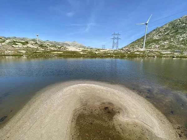 Summer Atmosphere Nameless Lakes Swiss Alpine Area Gotthard Pass Gotthardpass — Stock Photo, Image
