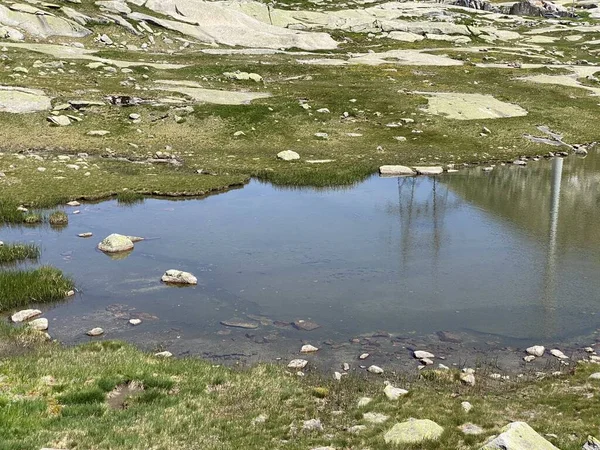 Zomer Sfeer Naamloze Meren Het Zwitserse Alpengebied Van Gotthardpas Airolo — Stockfoto