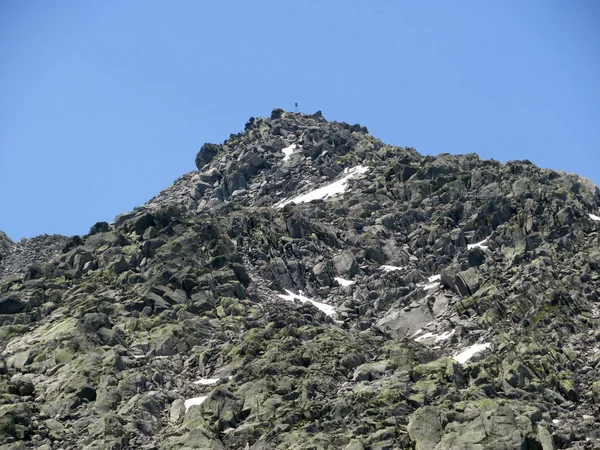Скелясті Гірські Вершини Poncione Fieud 2696 Fibbia 2738 Гірському Масиві — стокове фото