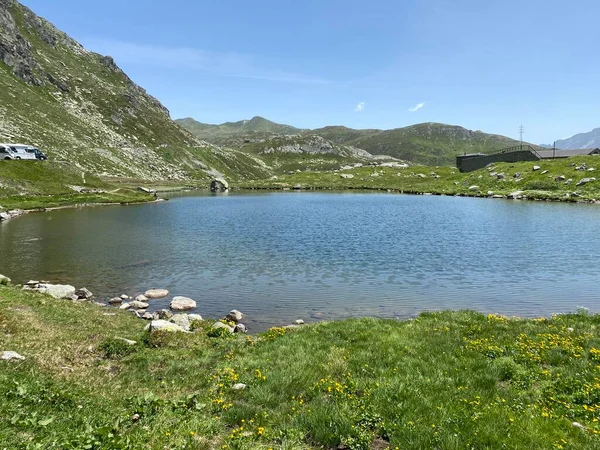 Sommerstimmung Lago Dei Monti Oder See Der Berge Schweizer Alpenraum — Stockfoto