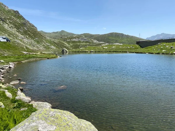 Atmosfera Verão Lago Dei Monti Lago Das Montanhas Área Alpina — Fotografia de Stock