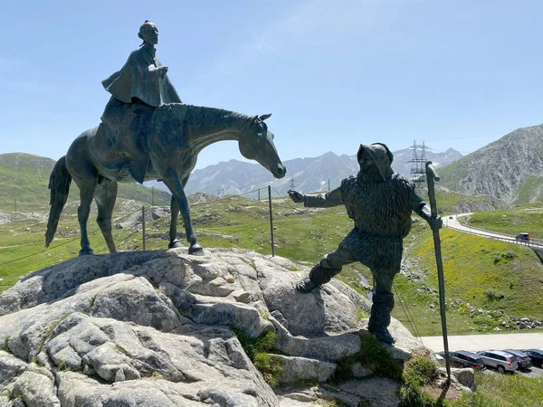Posąg Jeździecki Aleksandra Suworowa Der Marsch Des Generals Lub Generał Obraz Stockowy
