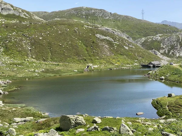 Ambiente Verano Lago Dei Morti Lago Los Muertos Totensee Zona — Foto de Stock