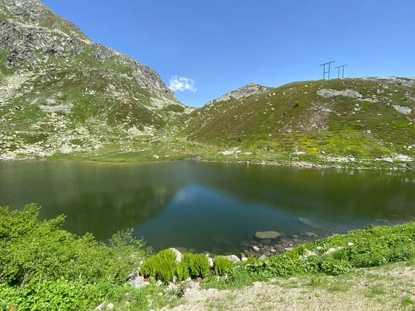 Ambiente Verão Lago Dei Morti Lago Dos Mortos Totensee Área — Fotografia de Stock