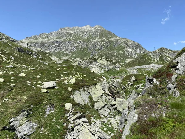 Monte Prosa Pico 2737 Macizo Los Alpes Suizos Zona Montaña —  Fotos de Stock