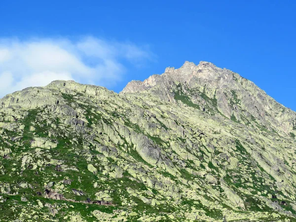 Monte Prosa Toppen 2737 Massivet Schweiziska Alperna Och Området Kring — Stockfoto