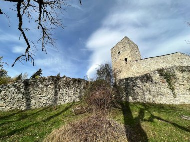 Jorgenberg Şatosu (Joergenberg Şatosu) veya Casti Munt Sogn Gieri (Burgruine Munt Sogn Gieri), Waltensburg - Grisons Kantonu, İsviçre (Kanton Graubuenden, Schweiz)