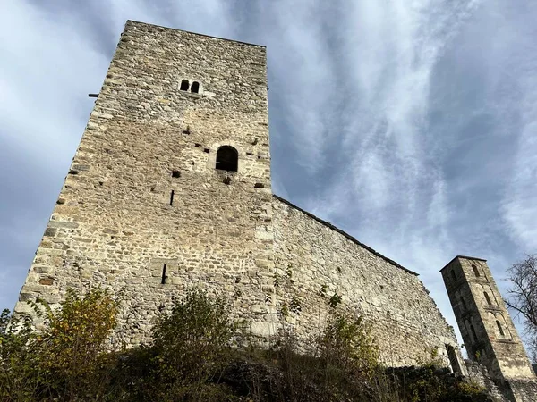 Schloss Jorgenberg Oder Casti Munt Sogn Gieri Waltensburg Kanton Graubünden — Stockfoto
