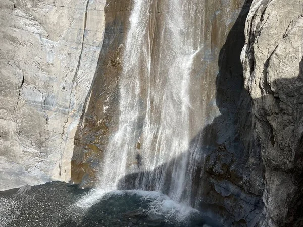 Wodospady Aua Dil Mer Lub Aua Dil Mer Wasserfall Wasserfaelle — Zdjęcie stockowe