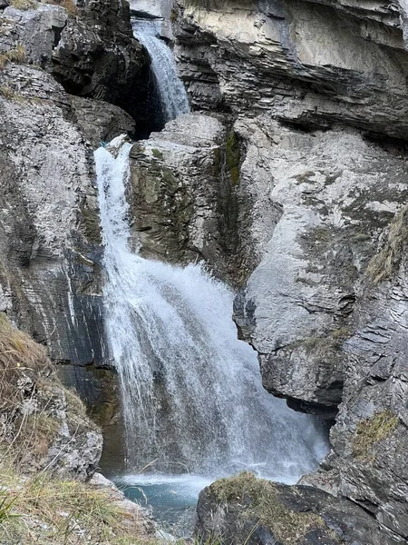 Aua Dil Mer Waterfalls Aua Dil Mer Wasserfall Wasserfaelle Aua — Foto Stock