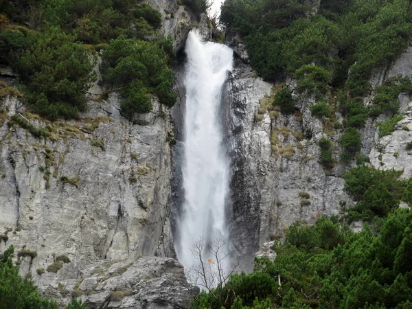 Watervallen Van Schmuerfaelle Schmuer Cascada Pigniu Oder Aua Fluaz Wasserfaelle — Stockfoto