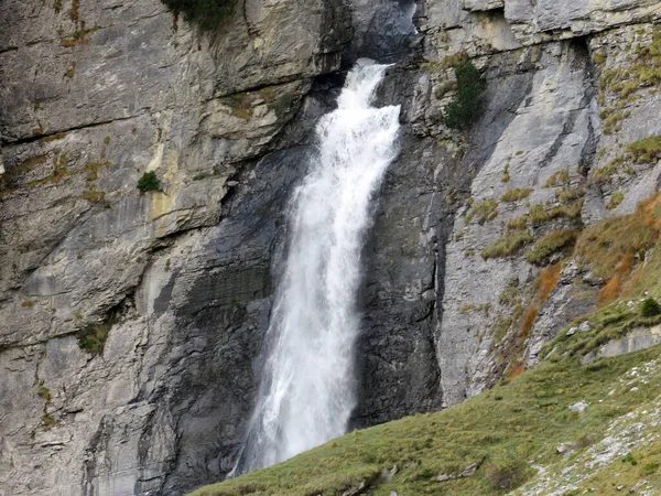 Schmuerfaelle Або Schmuer Waterfalls Cascada Pigniu Oder Aua Fluaz Wasserfaelle — стокове фото