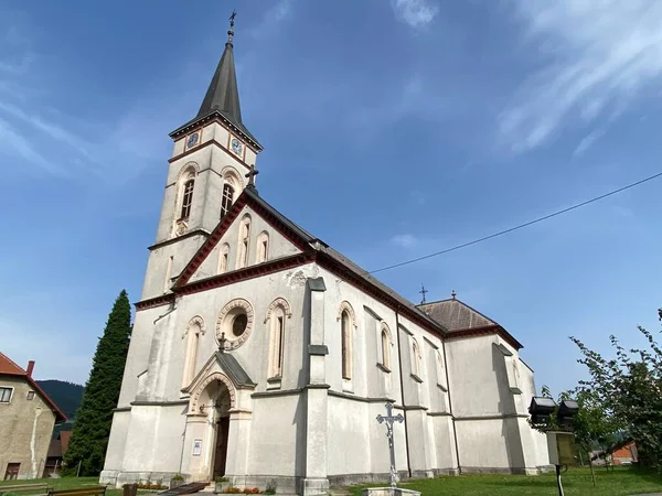 Nepomuk Aziz John Kilisesi Vrbovsko Hırvatistan Zupna Crkva Ivana Neponuka — Stok fotoğraf