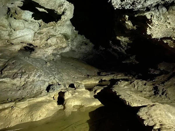 Jeskyně Muzeva Hisa Významné Krajině Ďáblova Průchodu Kaňonu Chorvatsko Spilja — Stock fotografie