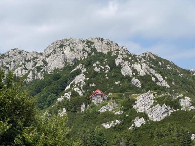 Risnjak Milli Parkı 'nda Veliki Risnjak Tepesi (1,528 metre), Crni Lug - Hırvatistan (Vrh Veliki Risnjak (1,528 metre) u nacionalnom parku Risnjak, Crni Lug - Gorski kotar, Hrvatska)