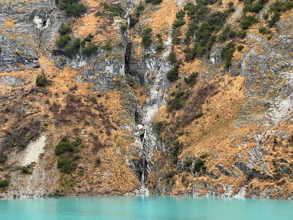 stock image Nameless waterfalls and cascades in the Calfeisental valley and in the UNESCO World Heritage Tectonic Arena Sardona (UNESCO-Welterbe Tektonikarena Sardona), Vaettis - Switzerland (Schweiz)