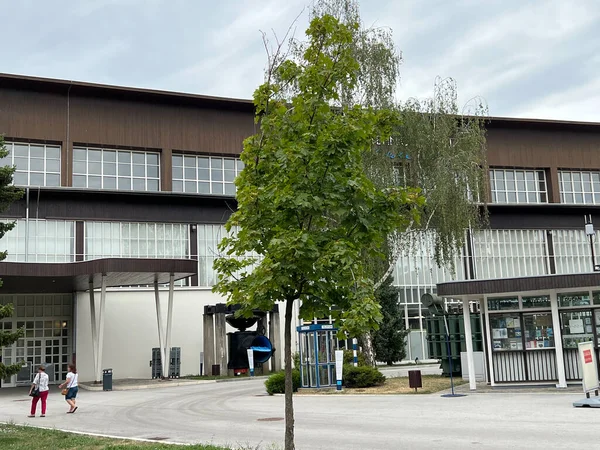 Главное Здание Технического Музея Никола Тесла Загреб Хорватия Главна Зграда — стоковое фото
