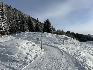 İsviçre 'nin Arosa Kantonu - İsviçre' nin Grisonlar Kantonu (Schweiz)