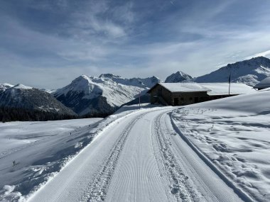 İsviçre 'nin Arosa Kantonu - İsviçre' nin Grisonlar Kantonu (Schweiz)