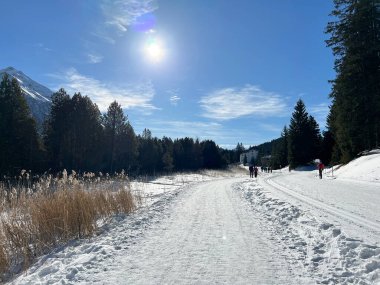 İsviçre 'nin Valbella ve Lenzerheide kışı tatil beldeleri - İsviçre' nin Grisonlar Kantonu (Schweiz)