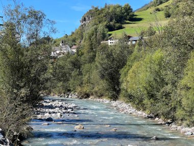 Albula Nehri veya Alvaneu Bad (Alvagni Bogn) - İsviçre (Kanton Graubuenden, Schweiz) Kantonu)