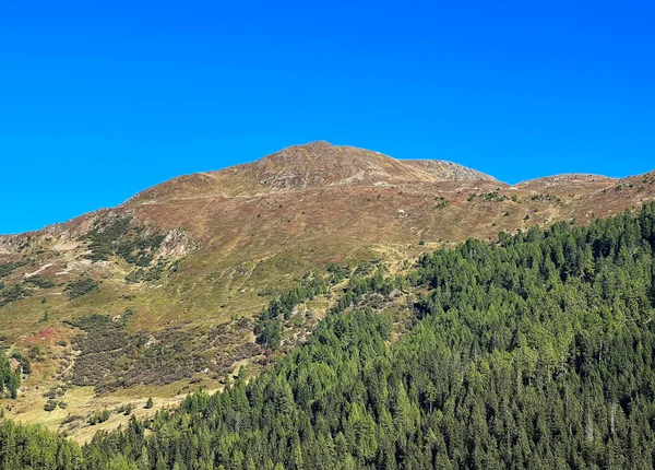 High Swiss Alpine Peak Hureli Huereli 2444 Tourist Sports Mountain — Stock Photo, Image