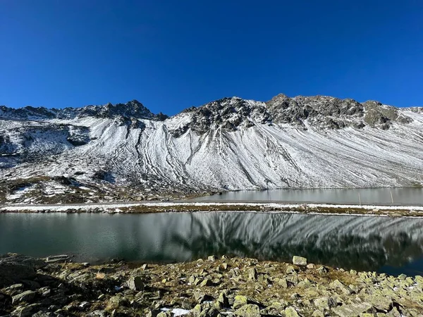 Hauts Lacs Alpins Lai Nair Lac Noir Schwarzer See Lai — Photo